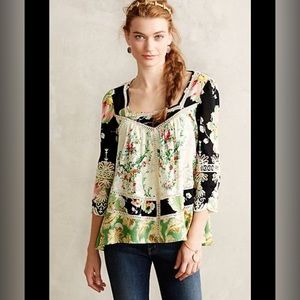 Vanessa Virginia Anthropologie Top Crochet 6